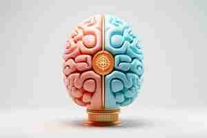 Free photo depiction of human brain or intellect