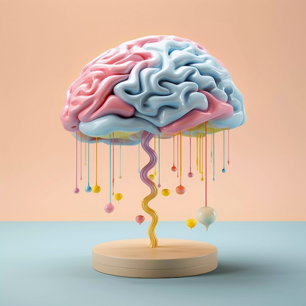 Free photo depiction of human brain or intellect