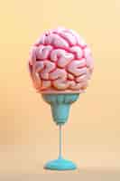 Free photo depiction of human brain or intellect