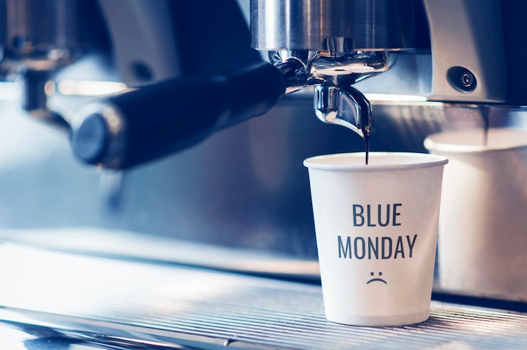 Free Photo depressing blue monday composition