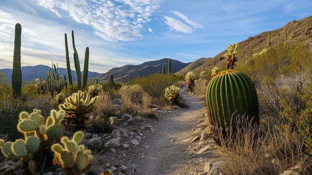Бесплатное фото Пустынные кактусы в природе