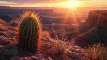 Free photo desert cacti in nature