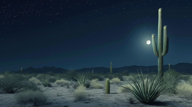 Free photo desert cacti in nature