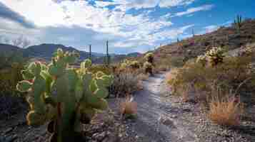 Foto gratuita cactus del deserto in natura