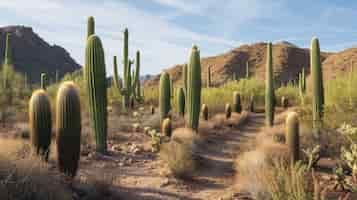 Foto gratuita cactus del deserto in natura