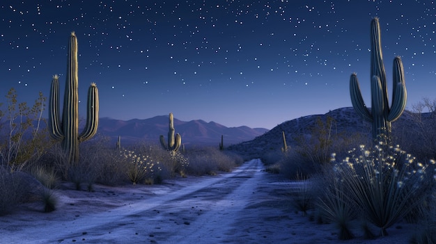 Free photo desert cacti in nature