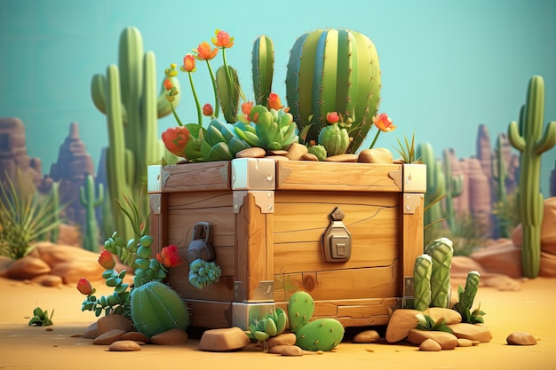 Foto gratuita cactus del deserto in natura