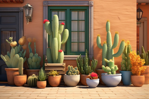 Cactus del deserto in vaso