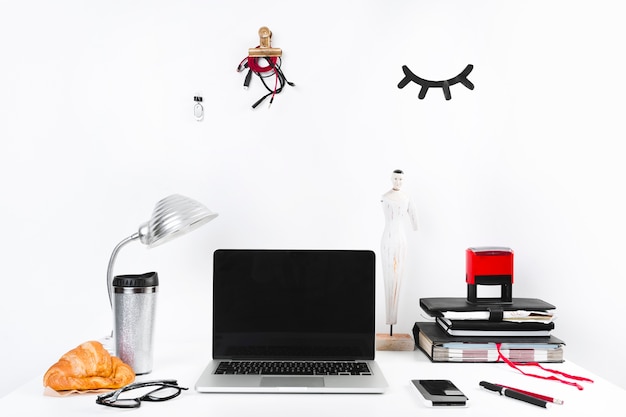 Desk of businessman in modern office