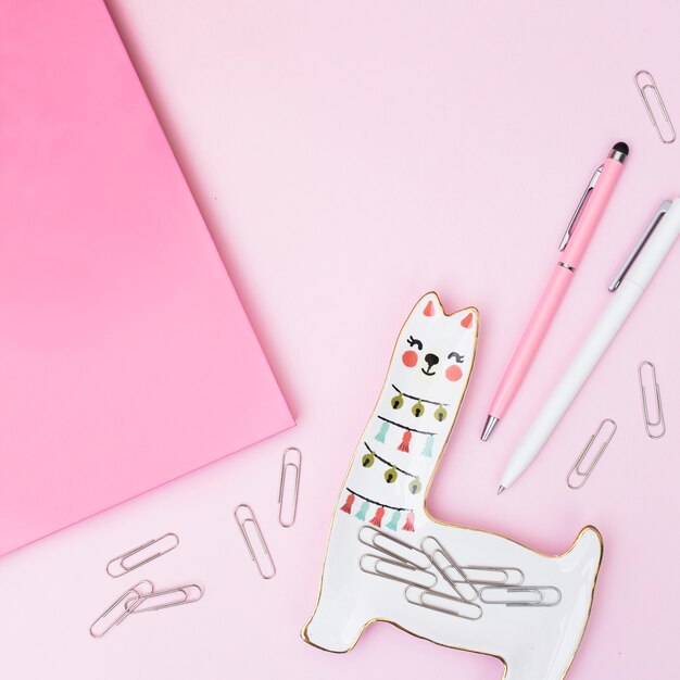 Desk with objects