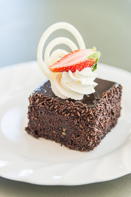Dessert chocolate cake