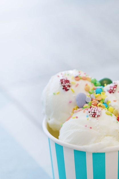 Free photo dessert. delicious ice cream on the table