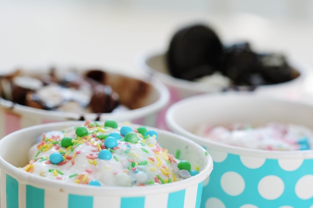 Free photo dessert. delicious ice cream on the table