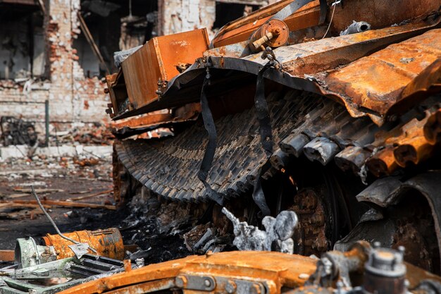 destroyed vehicle russian's war in ukraine