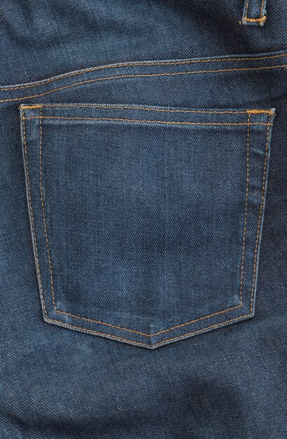 Деталь красивых синих джинсов