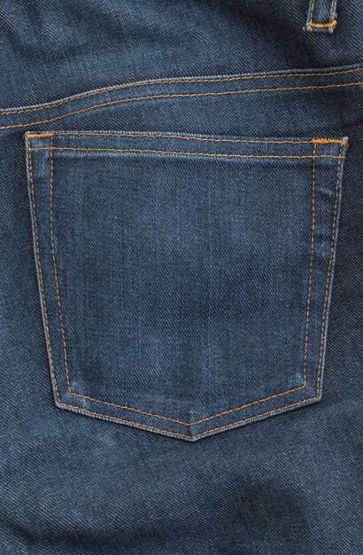 Detail of nice blue jeans