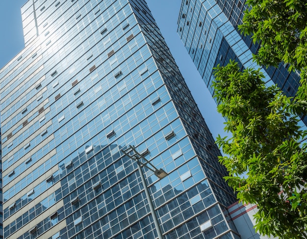 Free photo detail shot of modern architecture facade