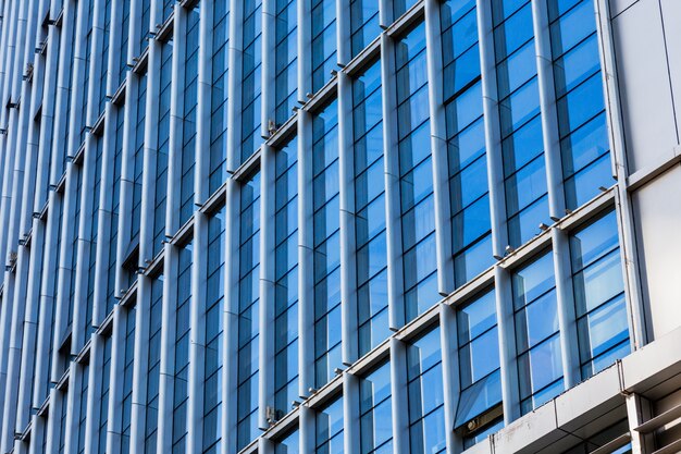 detail shot of modern business buildings