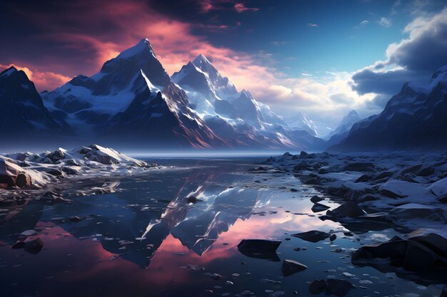 Free photo detailed photography of antarctic landscape