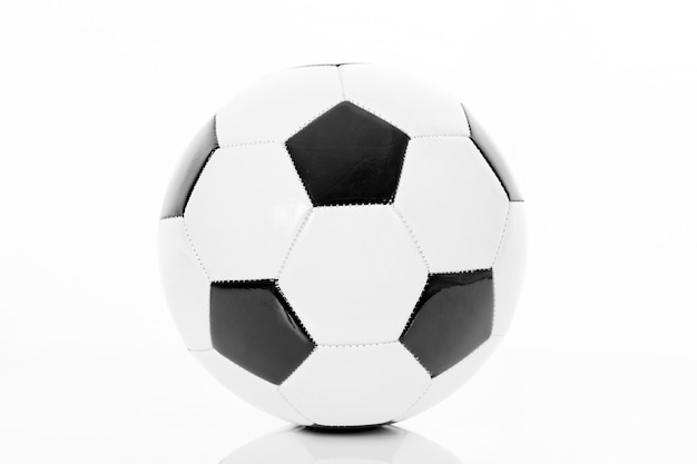 詳細なサッカーボール、サッカーアイコン、分離