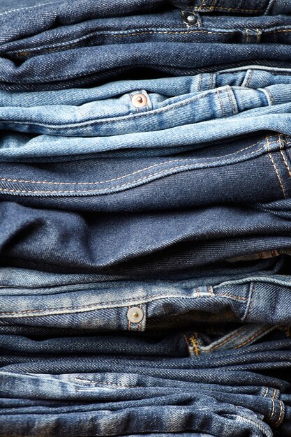 детали синей джинсовой ткани