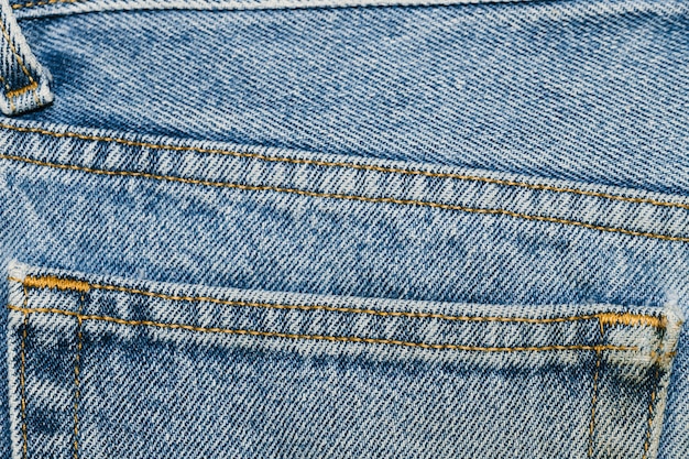 Details on denim pocket close-up