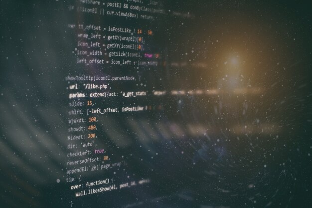 Premium Photo | Python programming code abstract technology background