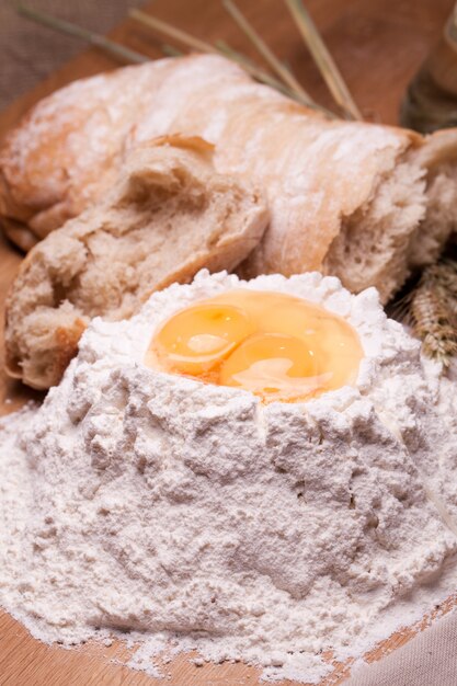 Different baking ingredients on the table