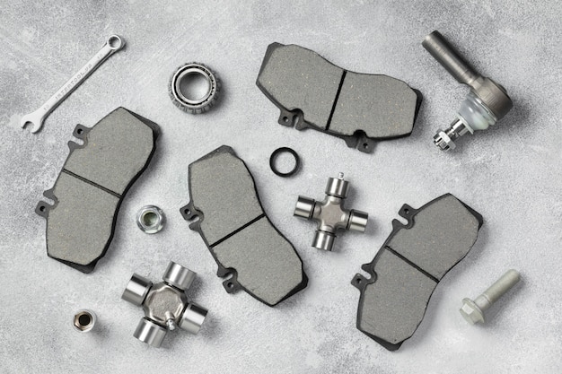 different car accessories arrangement