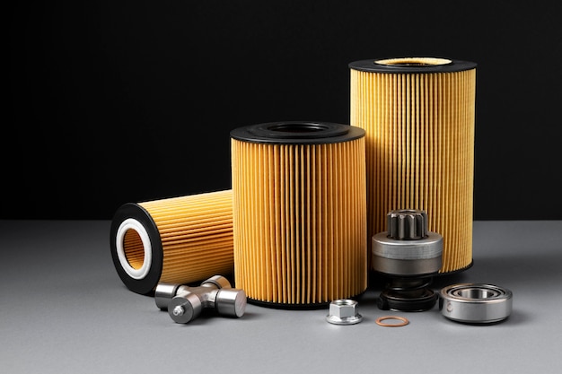 different car accessories composition