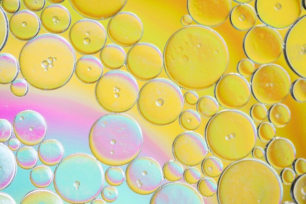 Different colorful abstract bubbles texture