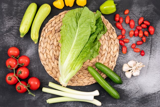 Different and colorful vegetables