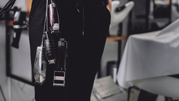 Different machines in barbershop