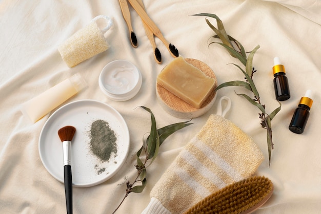 Different natural self care products composition