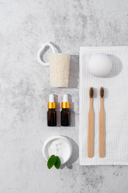 different natural self care products composition