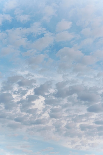 Different shapes of white clouds