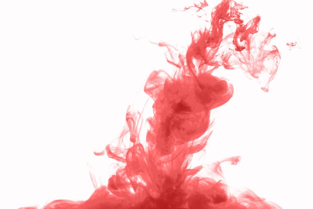 Diffusion of red paint