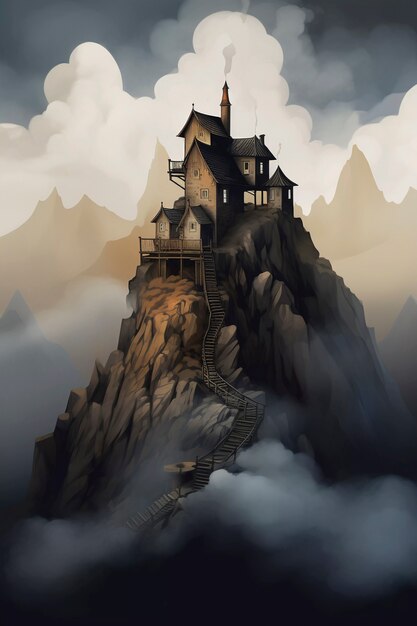 數碼藝術 美麗的山脈