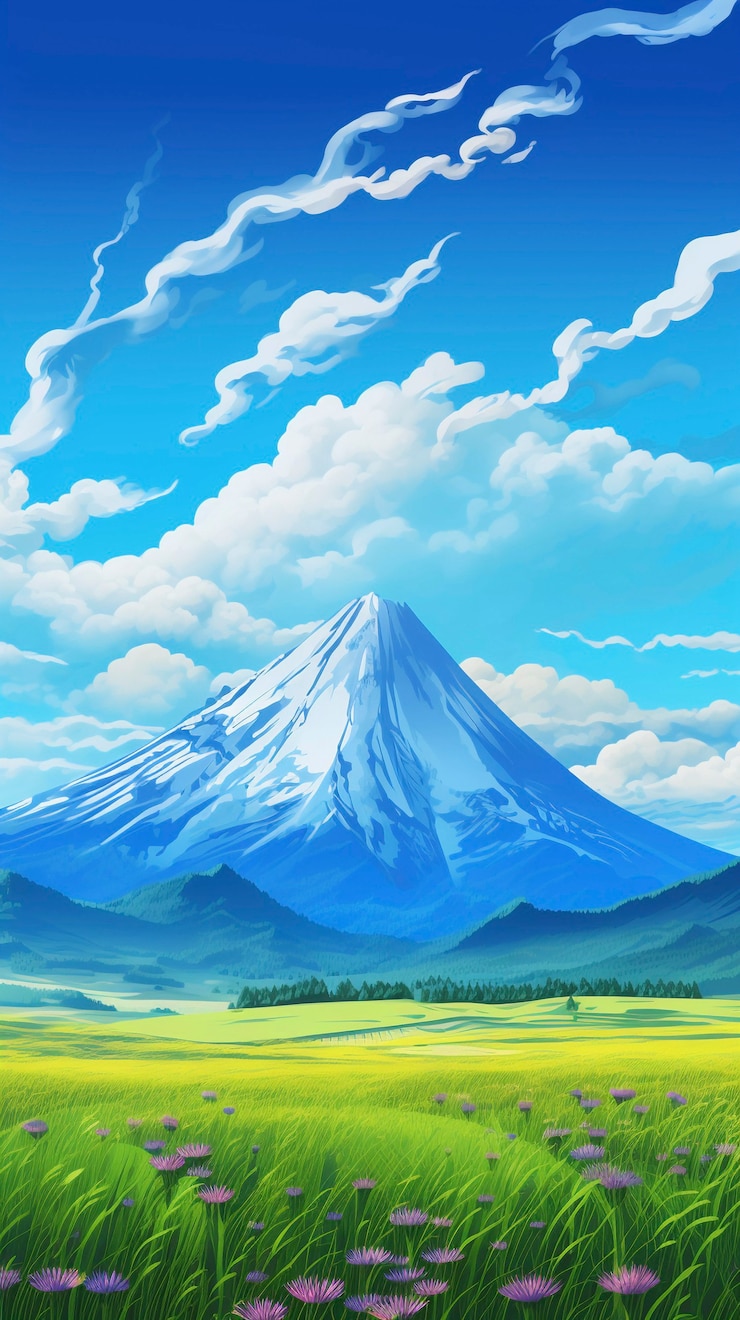 無料Photo デジタルアート 美しい山
