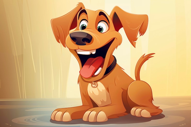 Free Photo digital art cute dog