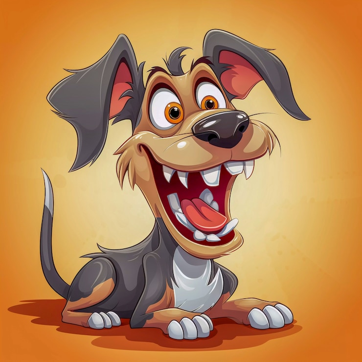 Free Photo digital art cute dog