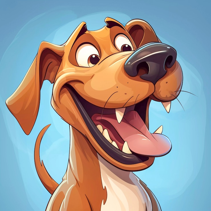 Free Photo digital art cute dog