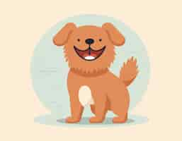 Free photo digital art cute dog