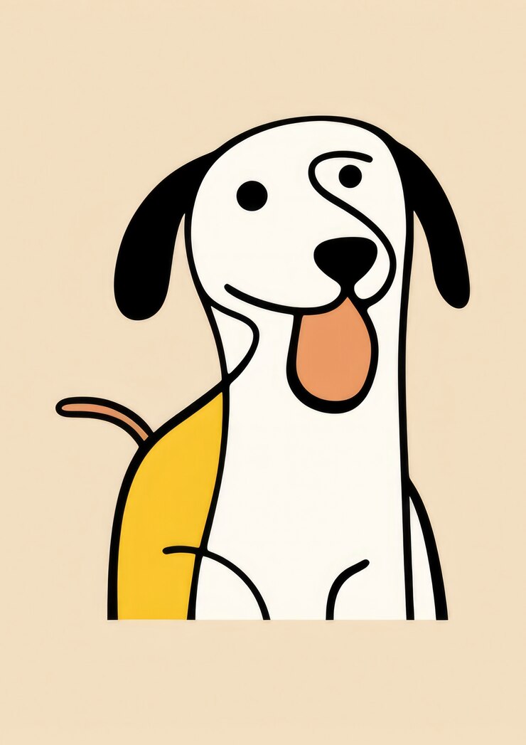 Free Photo digital art  cute dog