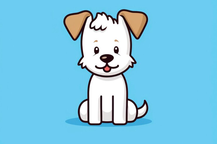 Free Photo digital art  cute dog