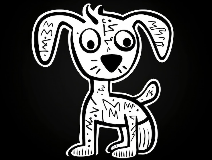 無料Photo デジタルアート 可愛い犬