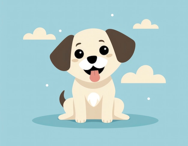 Free photo digital art cute dog