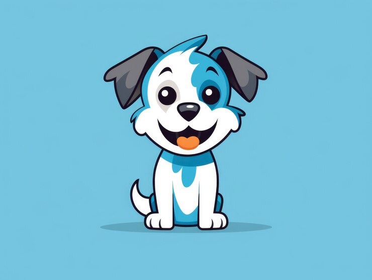 Free Photo digital art  cute dog