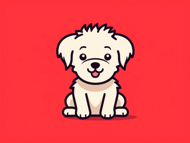 Free photo digital art cute dog