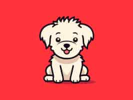 Free photo digital art cute dog